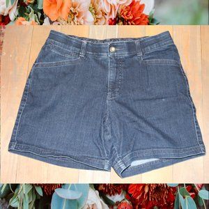 Lee’s Comfort Stretch Waistband Dark Wash Bermuda Shorts – Size 10